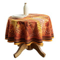 Maison d'Hermine 69-Inch Round Cotton Table Cloth - Thanksgiving Tartan Variant
