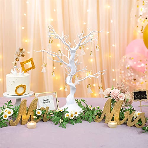 White Artificial Tree for Table Centerpiece - Small Fake Tree Decoration