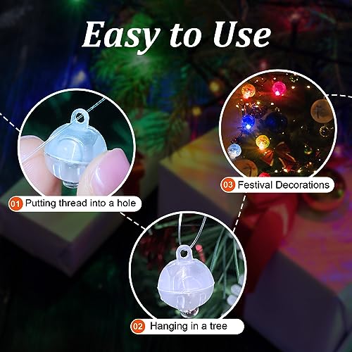 Green Mini LED Lights 100pcs Waterproof Round Tiny Lights with Hook