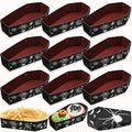 Halloween Coffin Snack Trays with Spider Web Design - Pack of 12