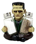 Halloween Frankenstein Salt & Pepper Shaker Set - Hand Painted Resin Figurines