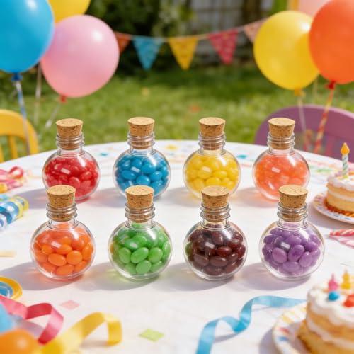 Mini Plastic Potion Bottles with Corks & Accessories - Variation B