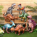 Classic 8 Pack Giant Inflatable Dinosaur Balloons - 25-39 Inches, Standing Party Decor