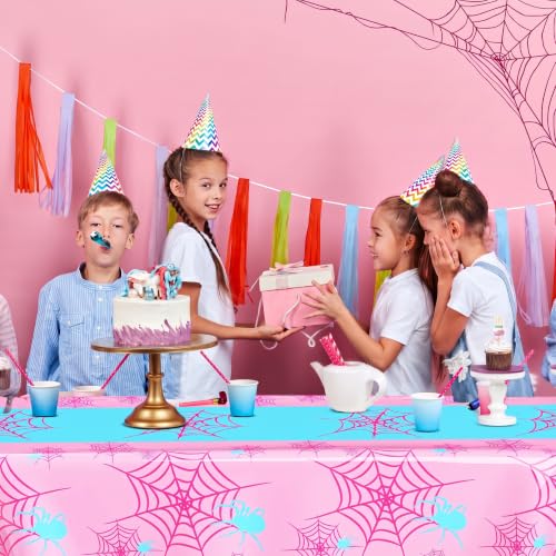 Pink 2-Piece Plastic Tablecloth for Parties and Events - Oudain