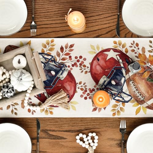 Artoid Mode 13 x 108 Inch Fall Table Runner Beige Home Decor