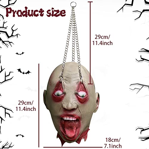 Halloween Bloody Severed Head Prop - Zombie Head Decoration for Haunted Houses, Party, Variation 02
