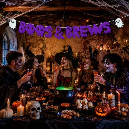 Halloween Banner 6FT Glitter Banners for Parties & Decorations