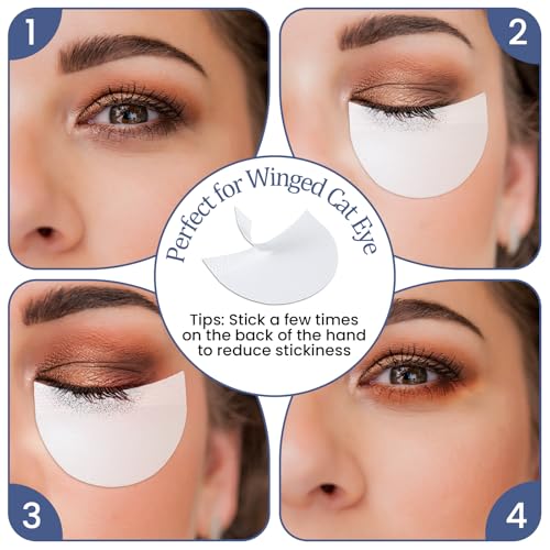 150 Pcs Eyeshadow Shields - Skin-Safe Tape for Eye Makeup & Eyelash Extensions
