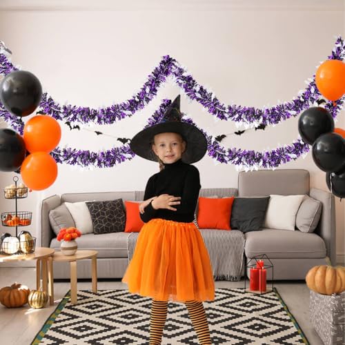 Ghost Tinsel Garland 20FT Halloween Decor - Ghost Variation