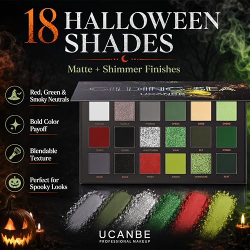 Gilding Sea Eyeshadow Palette - 18 Color Matte Shimmer Metallic Glitter Eye Makeup