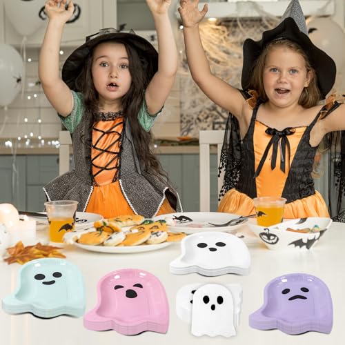 Halloween Ghost Party Supplies Paper Plates and Napkins Set - Serve 60 Guests