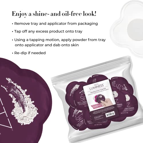 Translucent Setting Powder Packets for Makeup Touch-Ups, 18 Count