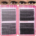 Wispy Lash Clusters Set 4 Styles 640pcs Natural Eyelash Extensions - 20D+40D+60D+80D Variation