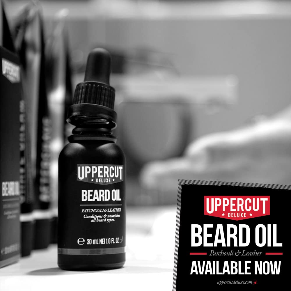 Uppercut Deluxe Beard Oil - Lightweight Non-Greasy Conditioner with Argan & Jojoba Oils | 1 fl oz