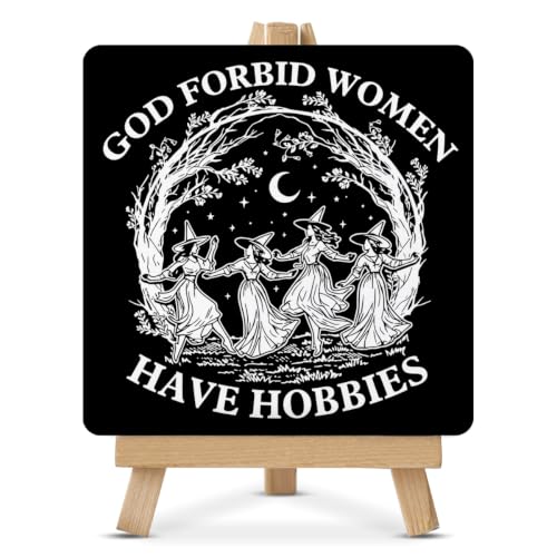 Gothic Witch Decor Wooden Sign WS70 Halloween Witchy Home Office Tabletop Gift