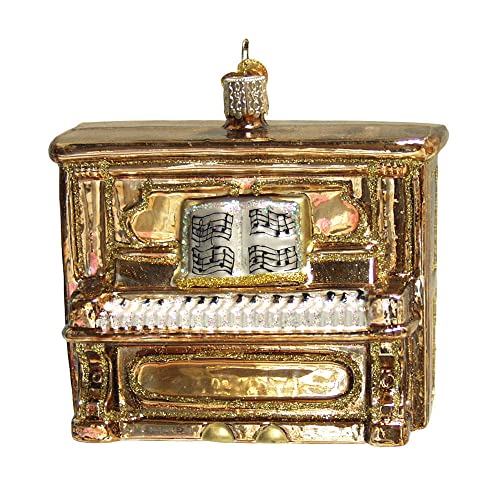 Upright Piano Christmas Ornament Glass Handcrafted Holiday Decoration