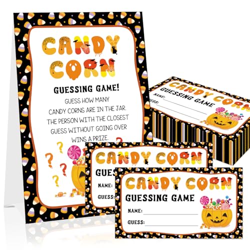 Halloween Guessing Card Game Set for Kids and Adults - 50 Pieces