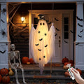 Light Up Halloween Ghost on Swing – 5FT Outdoor Decor with Remote & 8 Modes