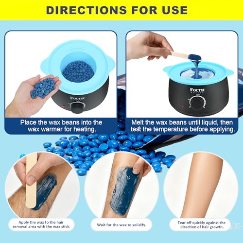 Hard Wax Beads for Hair Removal - Coarse & Sensitive Skin Formula 1lb