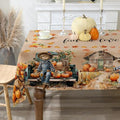 Fall Tablecloth 60x84 Inch Rectangle - Scarecrow Fall Decor - Vari 1