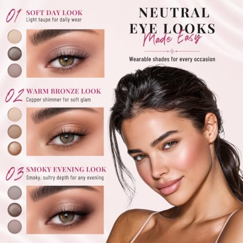 All-in-One Face & Eye Makeup Palette with Eyeshadows, Blush, Bronzer & Highlighter