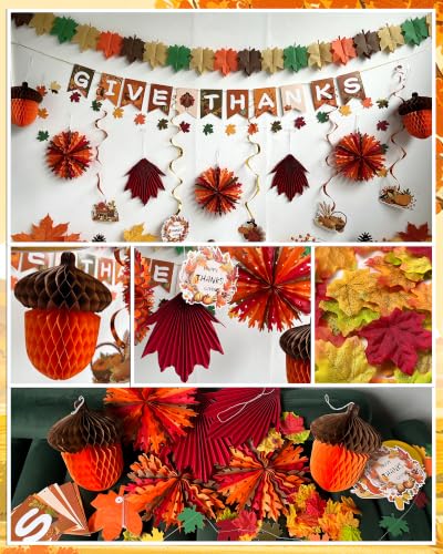 Fall Party Decorations Kit - All-in-One Thanksgiving & Autumn Celebration Set
