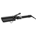 BabylissPRO Triple Barrel Waver - Porcelain Ceramic Styling Tool in Black