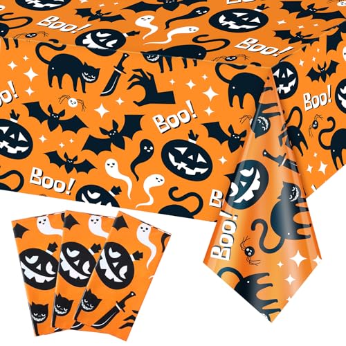 Halloween Ghost Tablecloth 54x108 Inches - Spooky Boo Day Decor