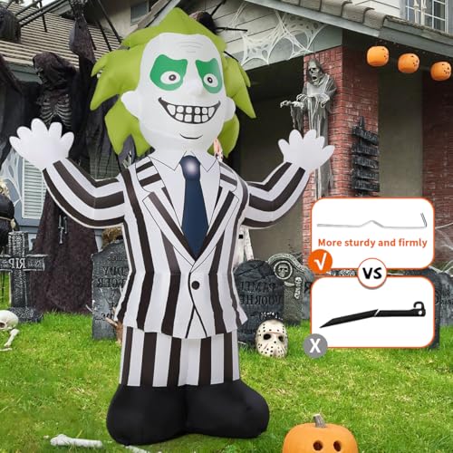 6 FT Halloween Inflatable Suit Weirdo with LED Lights Outdoor Yard Decor