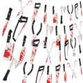 Halloween Bloody Banner Set - Horror Movie Theme Decor for Party, Indoor & Outdoor