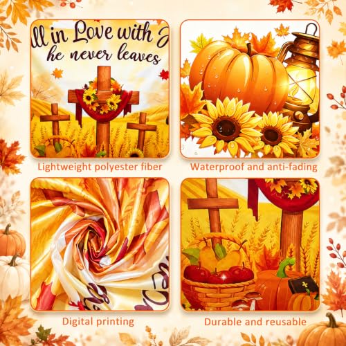 Halloween Christian Car Trunk Decor Set with Balloons & Lights - Fall Harvest Theme
