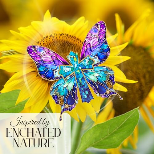 Butterfly Religious Ornament - Handmade Christian Cross Decoration, Christmas Gift - Variation 04