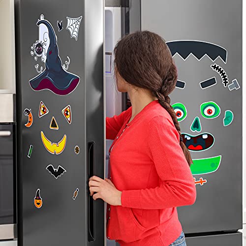 Halloween Refrigerator Magnets Set - 28pcs Spooky Decor for Fridge, Cabinet & Metal Surfaces