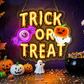 Trick or Treat Neon Sign Halloween LED Light - Spooky Party Decor with Dimmer