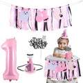 Halloween Spooky One Birthday Banner for First Baby Party - Pink, Purple, Black, Variation: Halloween Spooky One