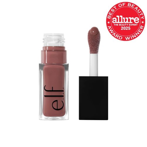e.l.f. Glow Reviver Lip Oil - Nourishing Tinted Lip Oil for High-Shine Finish | Infused with Jojoba Oil, Vegan, Money Mauve