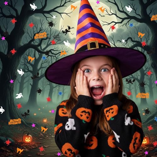 Halloween Confetti Glitter Table Decorations - Halloween Style-a
