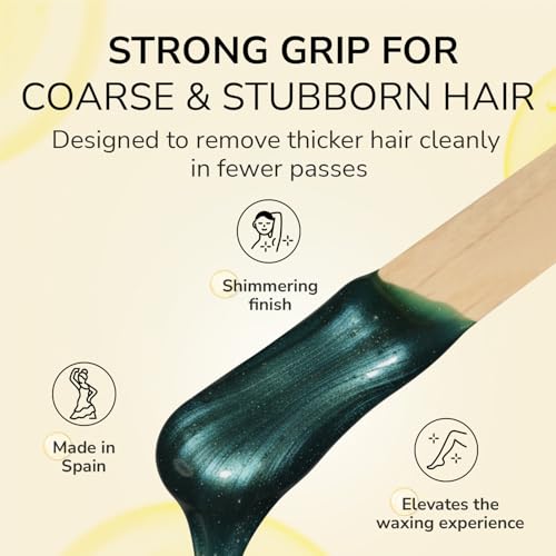 Emerald Ocean Hard Wax Beads for Coarse & Stubborn Hair Removal - 2.2 lb