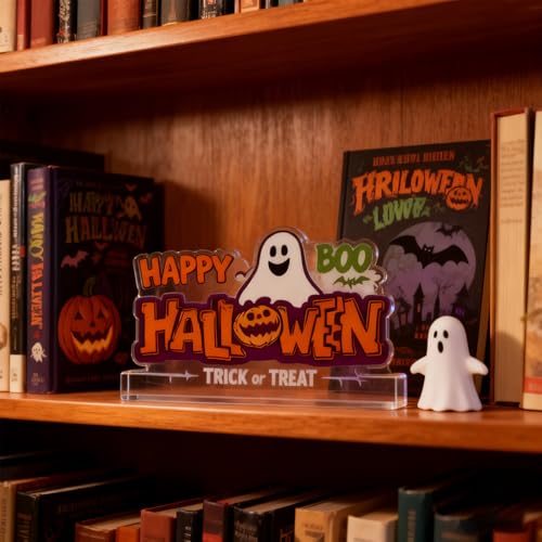 Halloween Ghost Decorations Acrylic Spooky Basket Gifts Indoor Decor