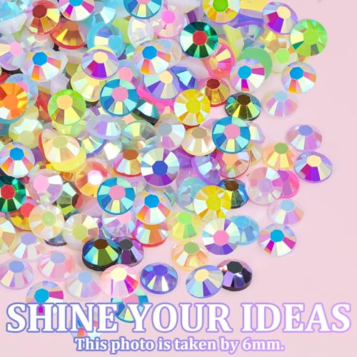 Jelly Multicolored Resin Rhinestones 3mm - Large Pack for Crafting & DIY Projects