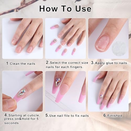 Flower Fake Nails-23 Green Press On Nails with Gold Butterfly & 3D Floral Design - Medium Almond Style