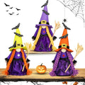 Cute Purple Witch Gnome Decor - Halloween Decorations for Office, Spring Halloween Witch Variation