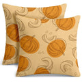 Fall Pumpkin Pillow Cover 18x18 - Orange Farmhouse Decor, 2-Pack, Variation Fall-10