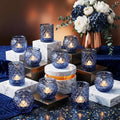 Blue Votive Candle Holders Set of 36 for Wedding & Home Decor - Variation: Blue