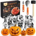 Pumpkin Carving Kit 24-Pieces Halloween Tools for Kids & Adults