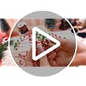 Mini Christmas Gnome Figurines with Deer - 60 Pcs Holiday Village Decorations