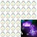 Halloween Iridescent Plastic Balls Set - 40 Pcs, 4 Sizes for Witch Cauldron & Decor