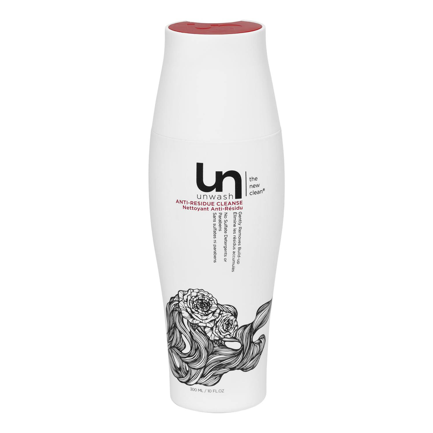Unwash Anti Residue Hair Cleanse - Gentle pH Balanced Daily Conditioning Wash, 10 Fl Oz (White)