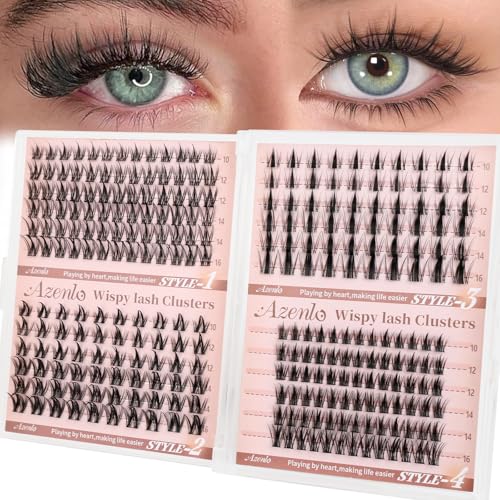 Anime Manga Lash Clusters 4 Styles Mixed Elf Eyelash Extensions Sunflower Fairy Wheat Ear - Reusable Fluffy Natural Look