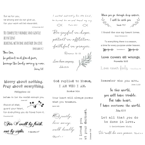 Inspirational Christian Quotes Temporary Tattoos - Bible Verses & Scriptures